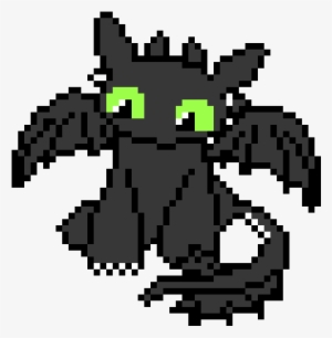 How To Tame Your Dragon - Toothless Pixel Art