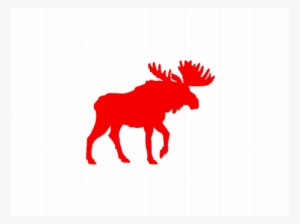 Moose Silhouette Sticker - Moose Silhouette