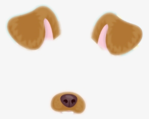 Dog Snapchat Filter Png Clip Art Black And White Download - Dog Transparent Snapchat Filters