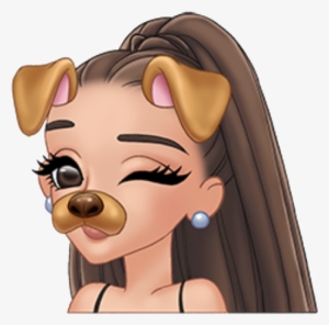 Arimoji Snapchatfilter Snapchat Filter Dogfilter Snapch - Emoji Ariana Grande