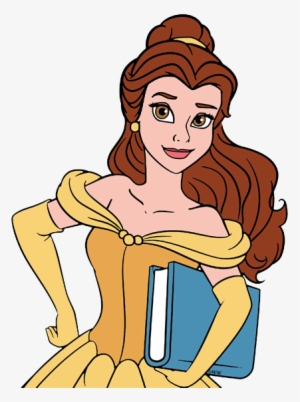 Disney's Belle Clip Art 3 - Belle Transparent Book