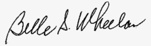 Belle S Wheelan Signature - Signature