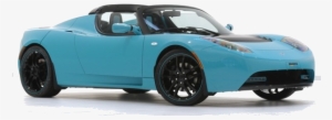 Tesla Roadster Battery Electric Vehicle Sport Car - Tesla Sports Car Blue
