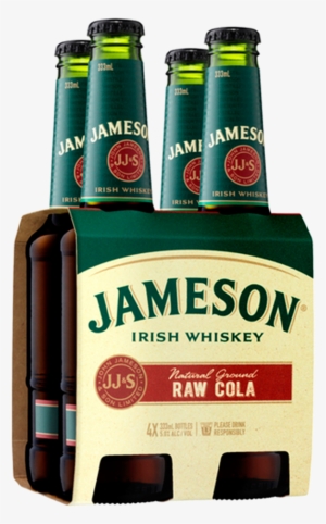 Jameson Irish Whiskey & Raw Cola 333ml 4 Pack - Jameson Whiskey Raw Cola