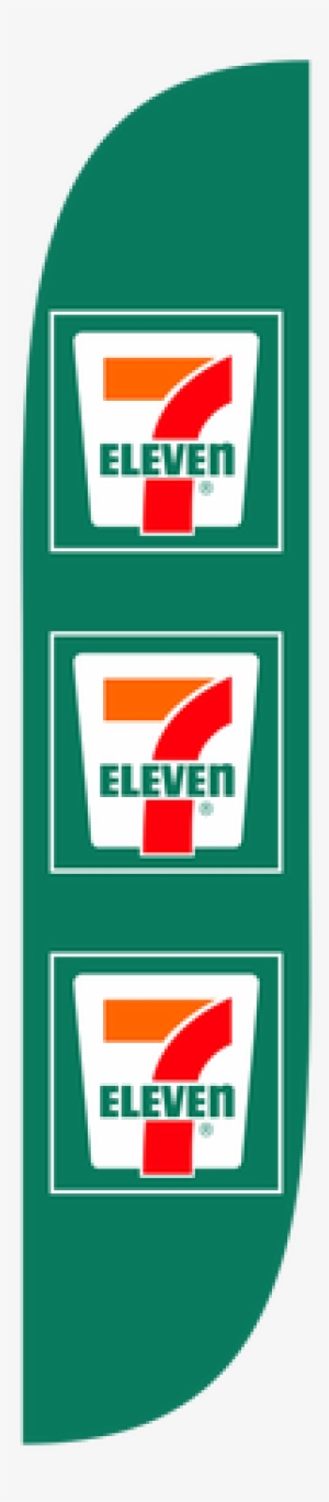 7 eleven feather flag green - 7 eleven