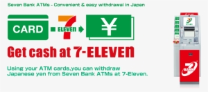 Seven Bank Atms - Cash Card 7 Eleven