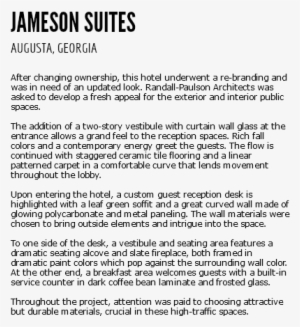 Jameson Suites Augusta, Georgia After Changing Ownership, - Songlines