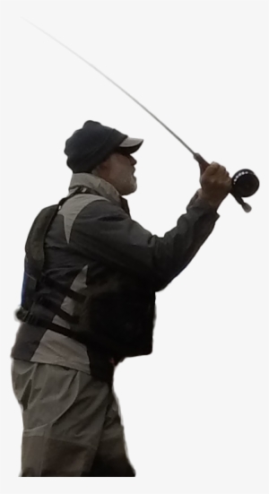 Man Casting A Fly Fishing Rod - Fly Fishing