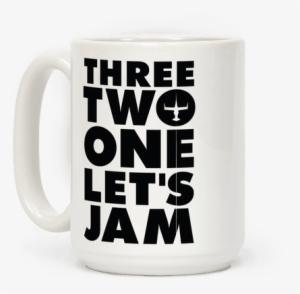 Three Two One Let's Jam Cowboy Bebop Coffee Mug - Stay Woke White Mug By Real Slick Tees