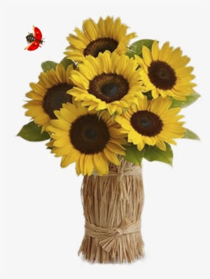 Girasoles - Flower Girl, Vase Of Sunflowers Card