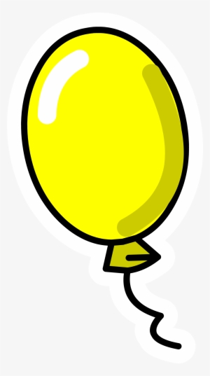 Yellow Pin Png Freeuse Stock - Transparent Background Cartoon Balloon