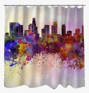 Los Angeles Skyline In Watercolor Background Shower - Blank Paper For Drawing: Blank Journals To Write In