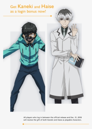 Get Kaneki And Haise As A Login Bonus Now All Players - Tokyo Ghoul Re Birth