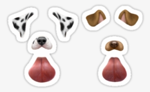 "snapchat Dog Filters " Stickers By Karmakunta Redbubble