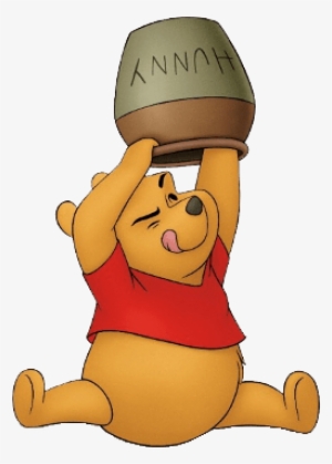 winnie the pooh and honey pot - pooh bear