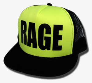 Rage Black Yellow - Yolo Hat Png