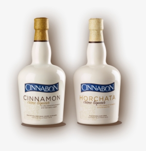 A Bottle Of Cinnabon Cinnamon Creme Liqueur Next To - Cinnabon Cinnamon Creme Liqueur - 750 Ml Bottle