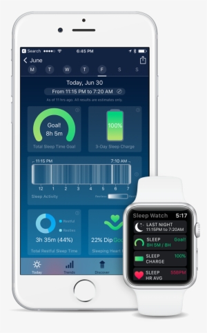 sleep watch version 3 by bodymatter on iphone and apple - iphone
