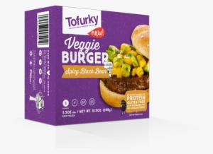 Tofurky Veggie Burger Spicy Black Bean Package - Tofurky Burger