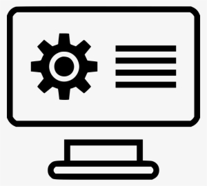 Gear Computer Monitor Screen Online Web Options Comments - Travel Website Icon Png