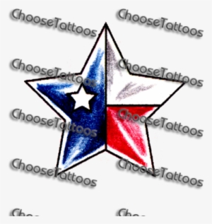 Texas Star Tattoo Stencil - Tattoos
