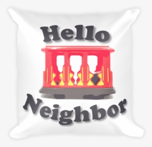 Hello Neighbor Square Pillow - Applebees