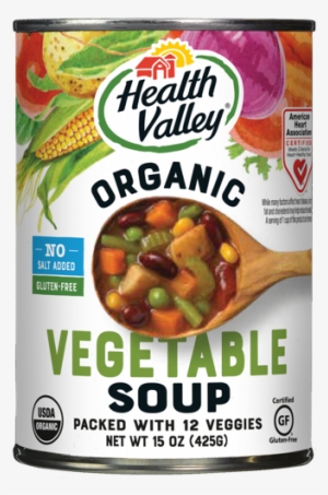 Vegetable Soup No Salt Added - Health Valley Organic No Salt Added Minestrone