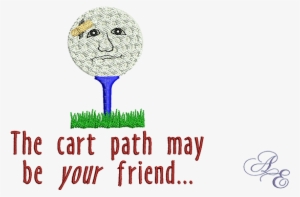 Cart Path Ouch - Golf