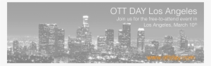 Ott Day Los Angeles Facebook Banner - La Skyline Canvas Lunch Bag By Demon Decal