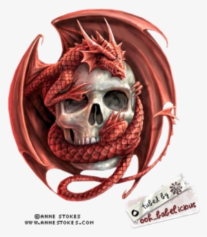 Red Dragon / White Skull Baby Dragon, Red Dragon, Halloween