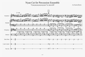 Nyan Cat For Percussion Ensamble Sheet Music Composed - Sheet Music