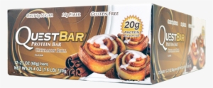 Cinnamon Roll Box 12 Box - Quest Nutrition Protein Bar, Cinnamon Roll, 20g Protein,