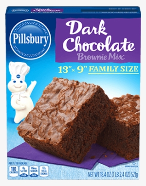 Family Size Dark Chocolate Brownie Mix - Pillsbury Brownie Mix, Chocolate Fudge - 18.4 Oz Box