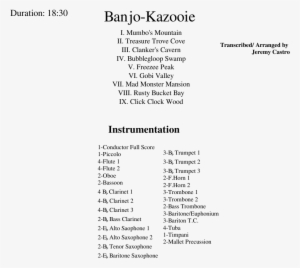 Banjo-kazooie Sheet Music Composed By Transcribed/ - Banjo-kazooie