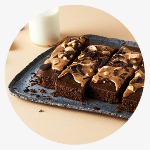 Brownie With Peanut Butter - Peanut