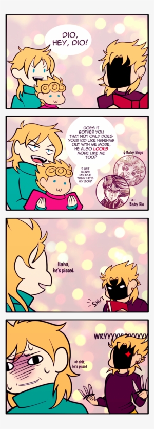 The Comic I Drew About Diego Babysitting - Jjba Dio And Giorno