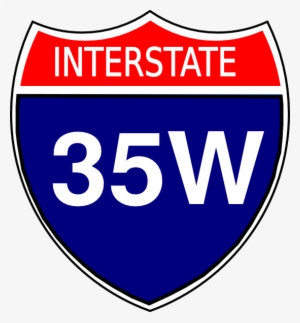 I-35w Sign Image For Lane Closures - Interstate Highway Sign
