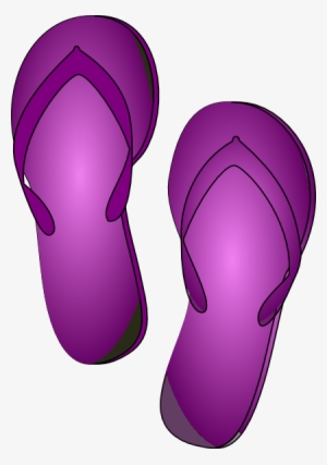 Purple Clipart Flip Flop Clip Art Black And White Stock - Flip Flop Purple Clipart