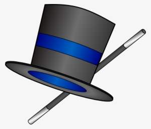 Magicians Hat Clipart Free Download Best Magicians - Top Hat And Cane Clipart