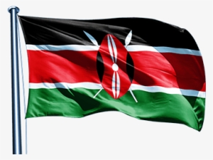 Kenya-flag - Kenya Flag On Pole