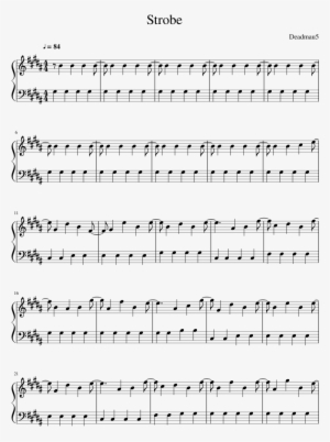 Strobe Sheet Music Composed By Deadmau5 1 Of 8 Pages - Caesars Palace Jerk It Out Notes