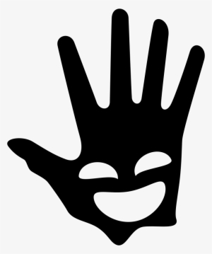 Smiling Face On A Hand Palm Comments - Face