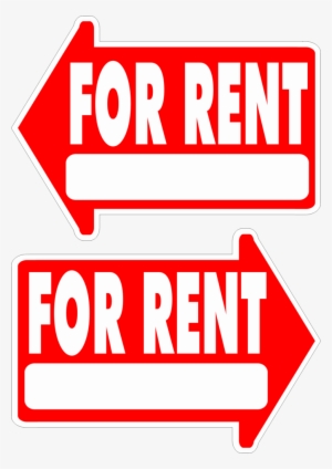 For Rent Yard Sign Arrow Shaped With Frame Statrting - Sale For Rent Png