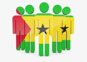 Illustration Of Flag Of Sao Tome And Principe - Democratic Republic