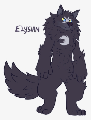 Elysian The Black Wolf - Cartoon