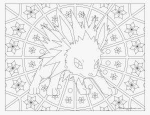 Inspiring Pokemon Coloring Pages Jolteon Png Jolteon - Pokemon Adult Coloring Pages