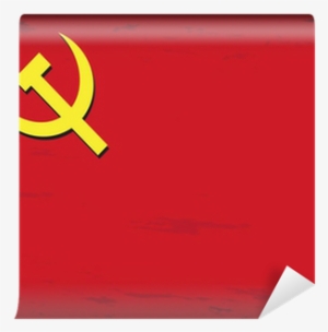 Russian Or Communist Flags Hammer And Sickle, Vector - Hammer And Sickle