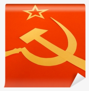Hammer Sickle Communist Cccp Ussr Flag Wall Mural • - Communism