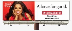 See The New Encouragement Billboard Featuring Oprah - Billboard In The Philippines With Social Values