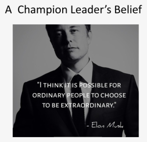 Elon - Think It Is Possible For Ordinary People To Choose